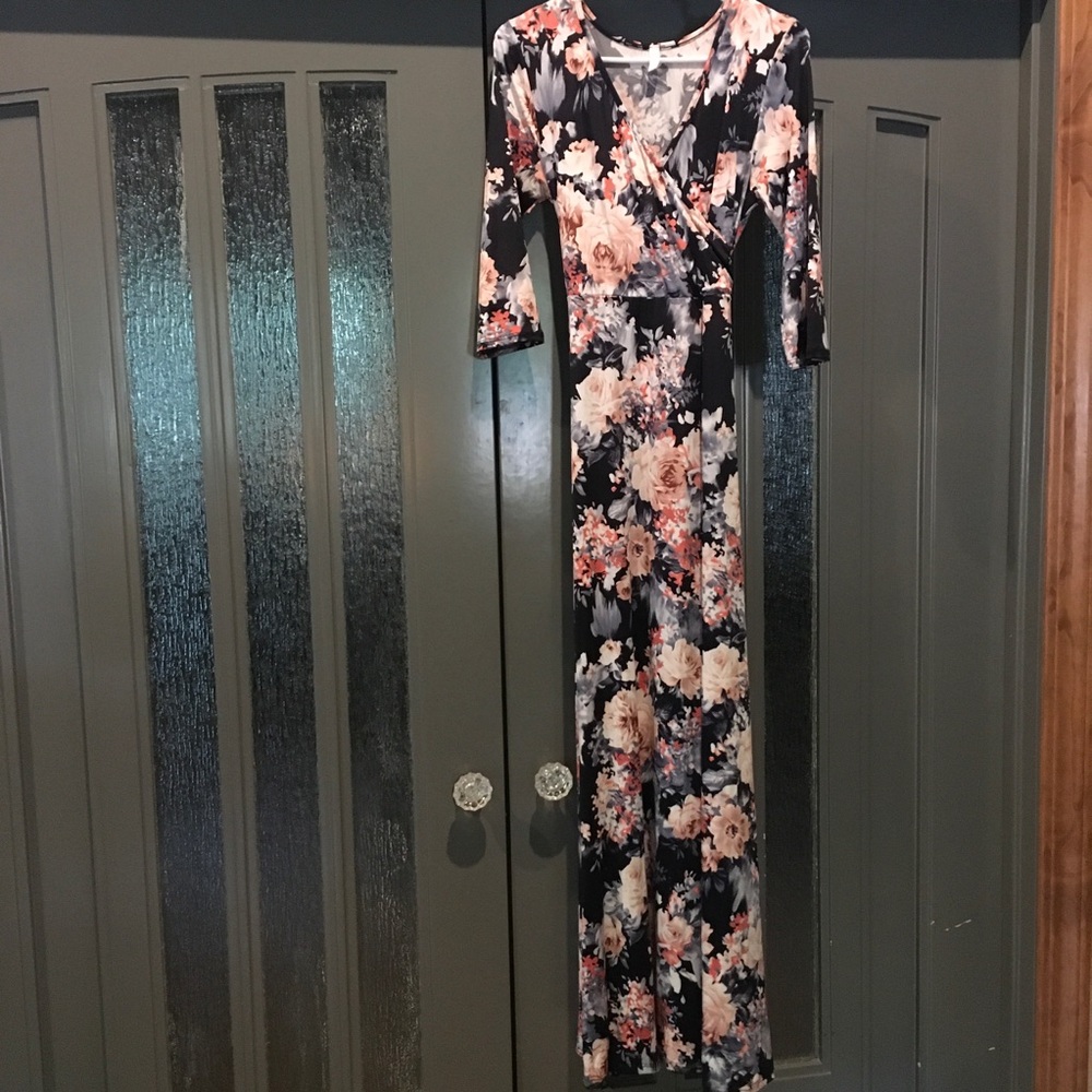 Pink Blush maternity maxi dress